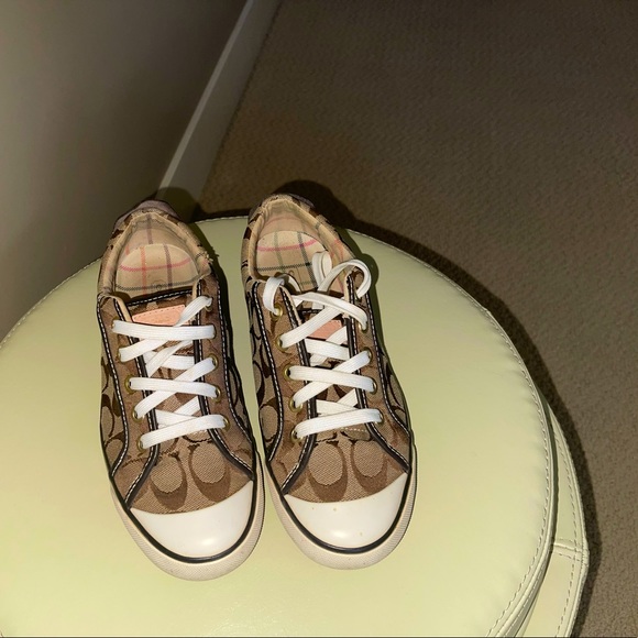 COACH SNEAKERS - (BARRETT) SIZE 7 - SLIGHTLY WORN - Picture 2 of 3